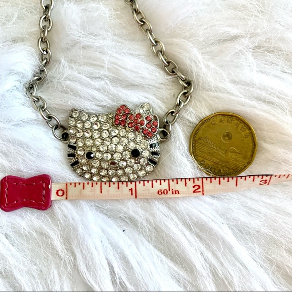 Bling Hello Kitty costume necklace and earring set - Picture 9 of 11